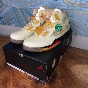 Off White Jordan 5 “Sail”
